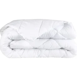 Couette chaude blanche 2 personnes 220 x 240 cm