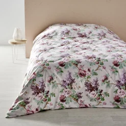 Couette imprimé roses 240x220cm polyester