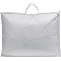 Couette légère 1 personne 140x200 cm uni blanc