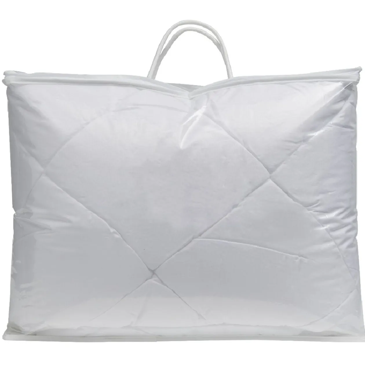 Couette légère 1 personne 140x200 cm uni blanc