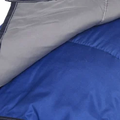 Couette légère microfibre réversible bleu gris 220x240 cm
