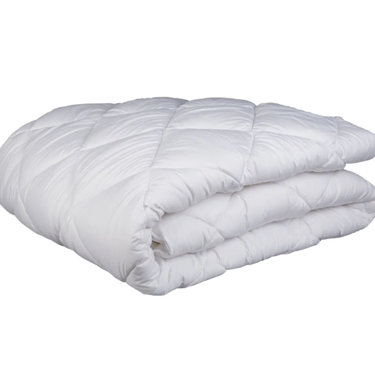 Couette tempérée anti-acarien blanche 200x200cm