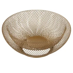 Coupe à fruits en métal dorée