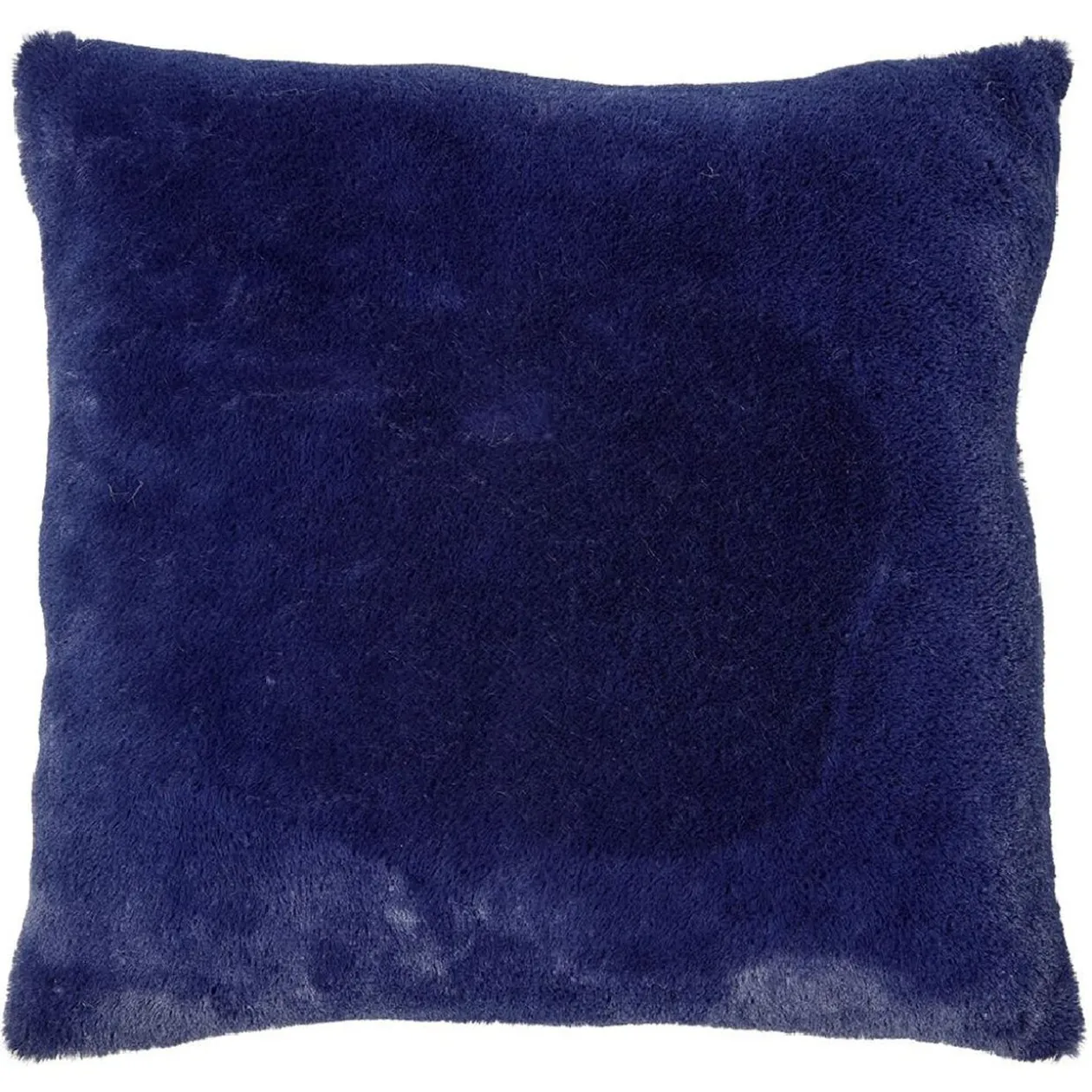 Coussin 1 face fourrure synthétique 1 face polyester uni 40x40 cm