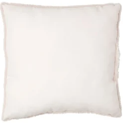 Coussin 1 face fourrure synthétique 1 face polyester uni 40x40 cm