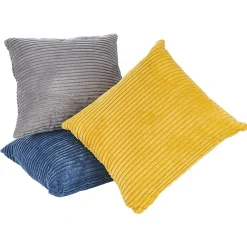 Coussin flanelle cotelé