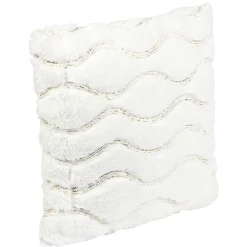 Coussin à fourrure et sequins