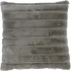 Coussin beige effet fourrure