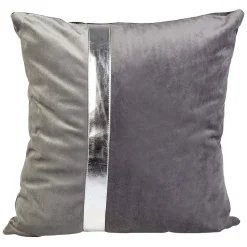 Coussin bicolore gris ou rose
