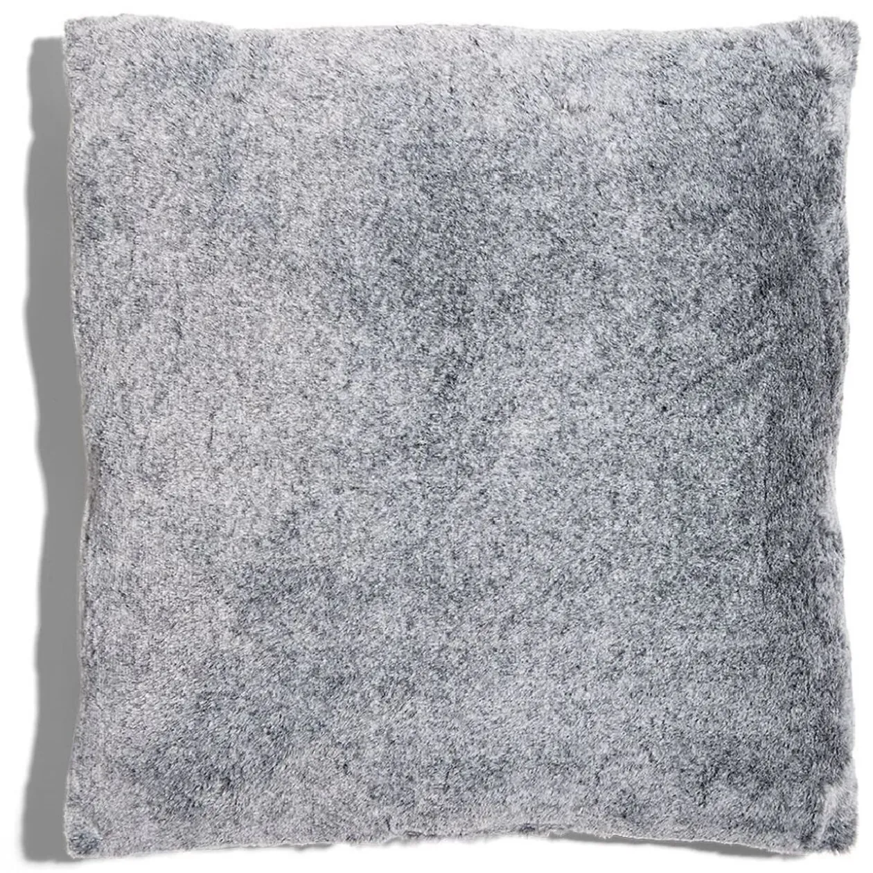 Coussin carré 1 face imitation fourrure beige 45x45cm