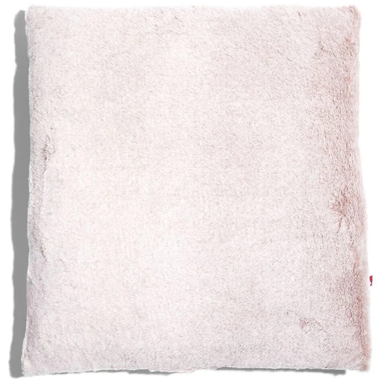 Coussin carré 1 face imitation fourrure beige 45x45cm