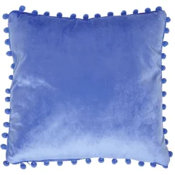 Coussin carré à pompons 40x40 cm