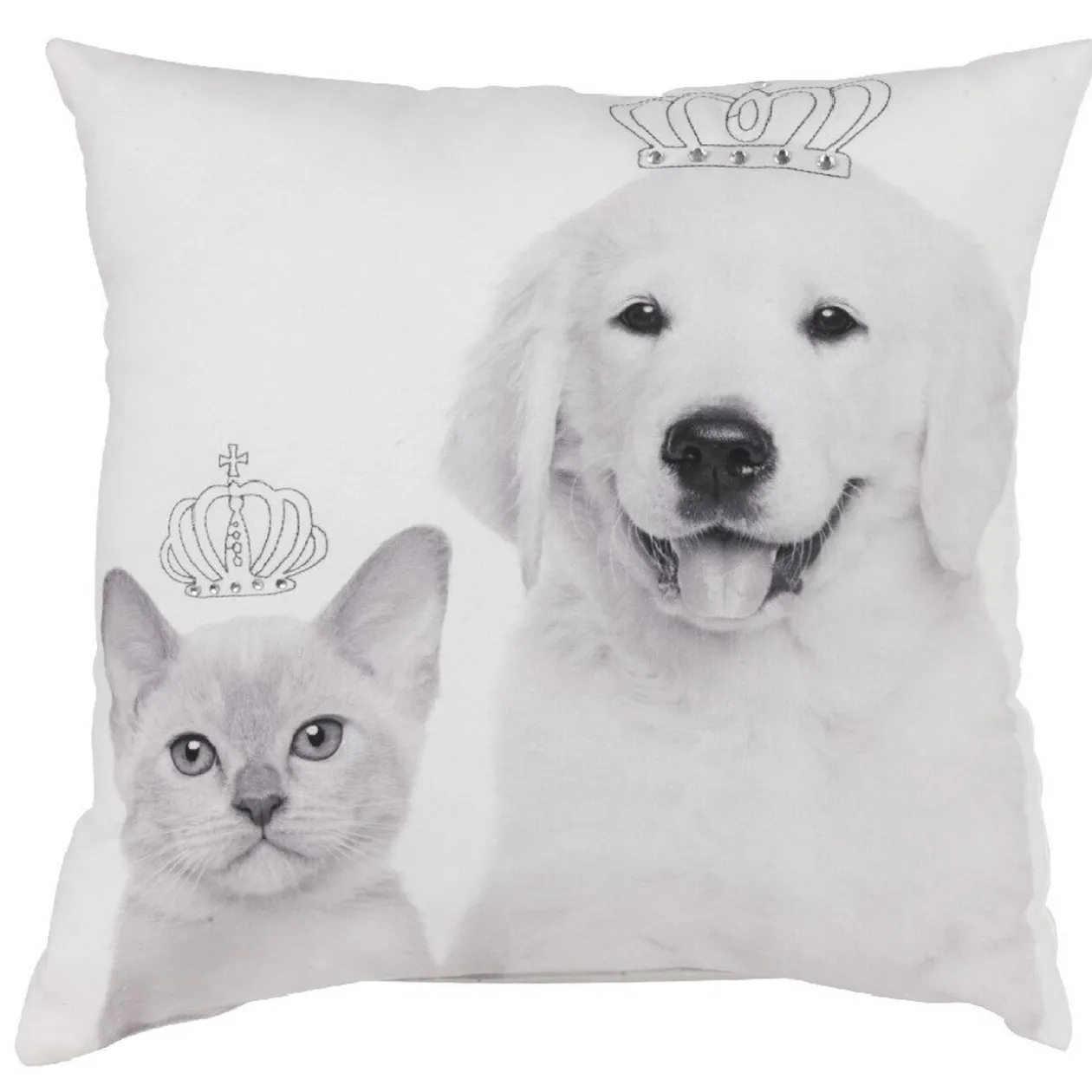 Coussin carré 40 x 40 cm chien chat