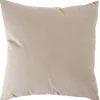 Coussin carré beige 60 x 60 cm