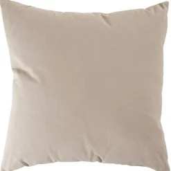 Coussin carré beige 60 x 60 cm
