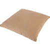 Coussin carré beige lin