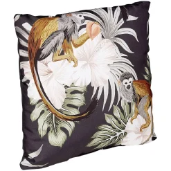 Coussin carré dessin fleuris