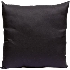 Coussin carré en polyester noir