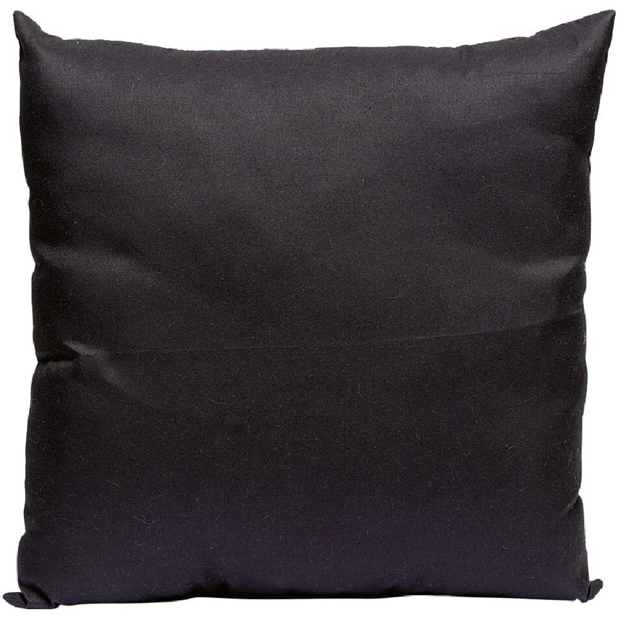 Coussin carré en polyester noir