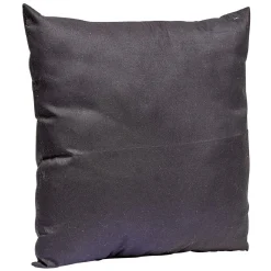 Coussin carré en polyester noir