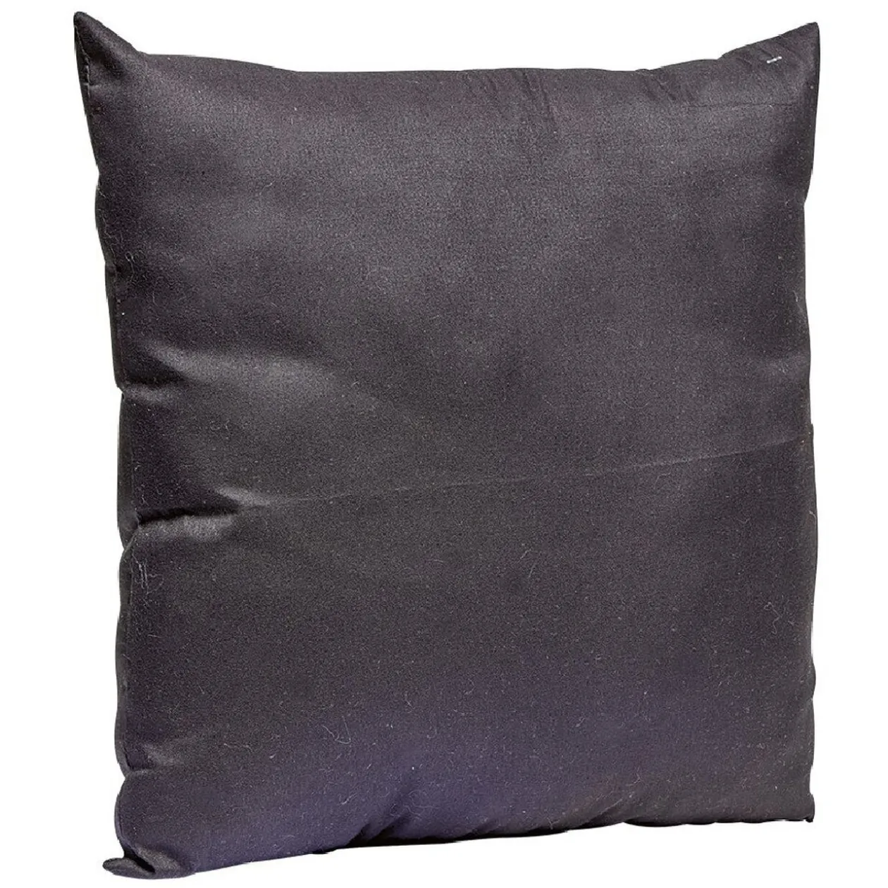 Coussin carré en polyester noir
