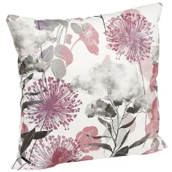 Coussin carré fleur coton