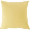 Coussin carré jaune or 45x45cm