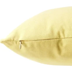 Coussin carré jaune or 45x45cm
