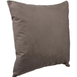 Coussin carré marron chocolat 45x45cm
