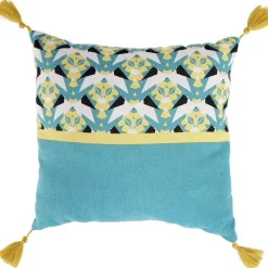 Coussin carré motif imprimé 40x40cm