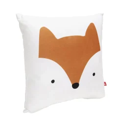 Coussin carré motif renard ou biche 30x30cm