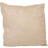 Coussin carré suedine beige