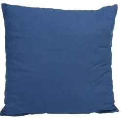 Coussin carré uni bleu nuit