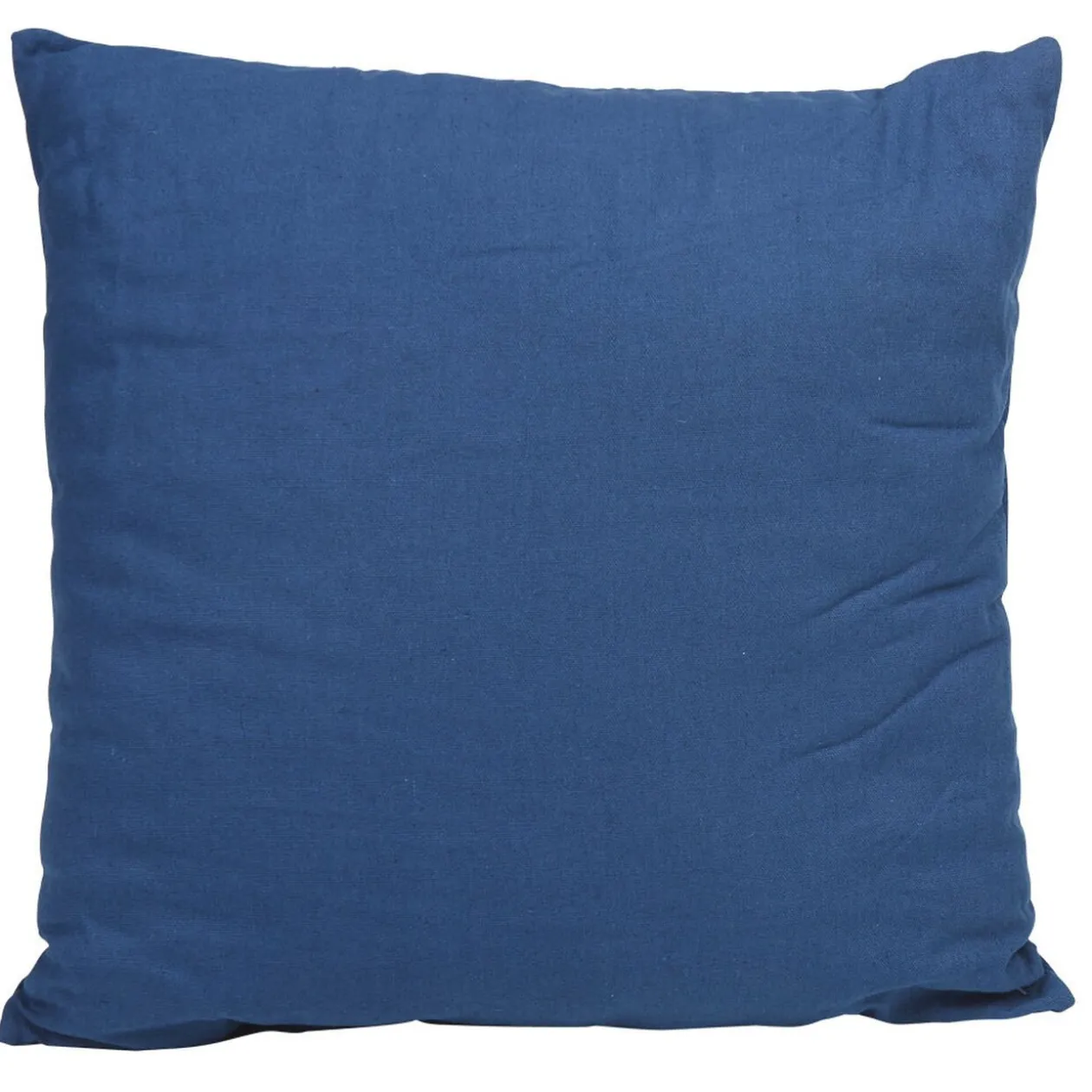 Coussin carré uni bleu nuit