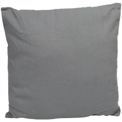 Coussin carré uni gris anthracite