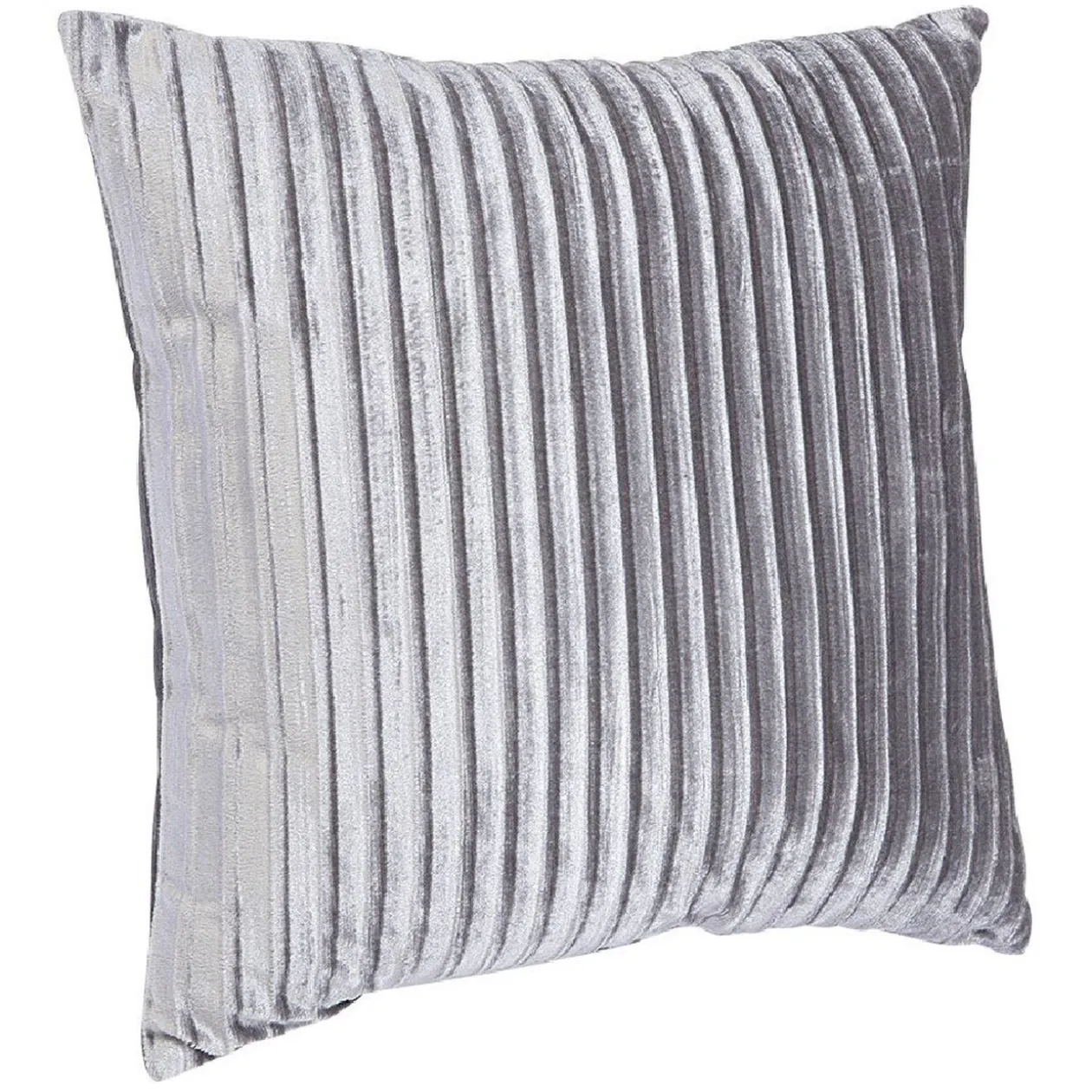 Coussin carré velours avec rayure