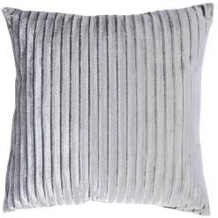 Coussin carré velours avec rayure