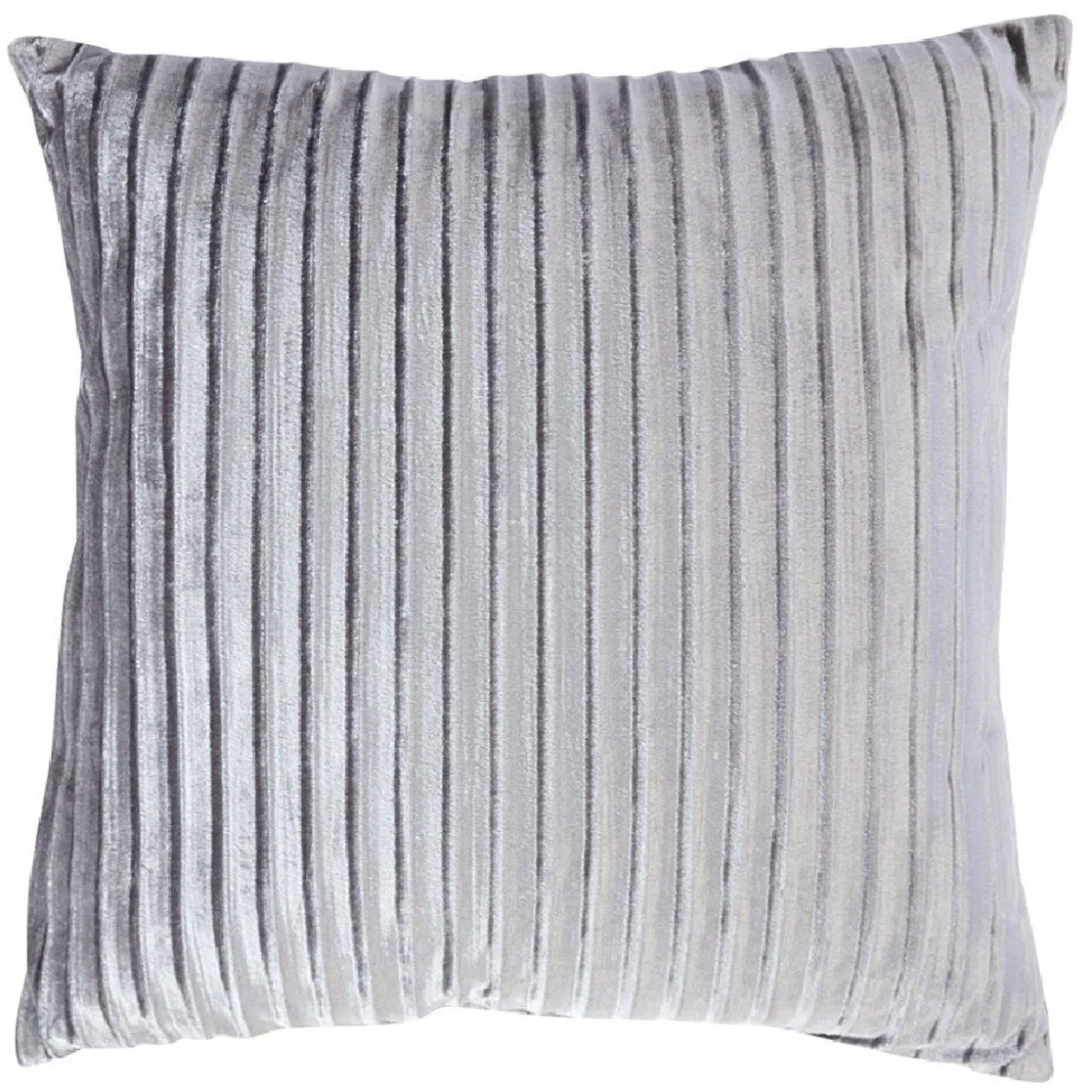 Coussin carré velours avec rayure