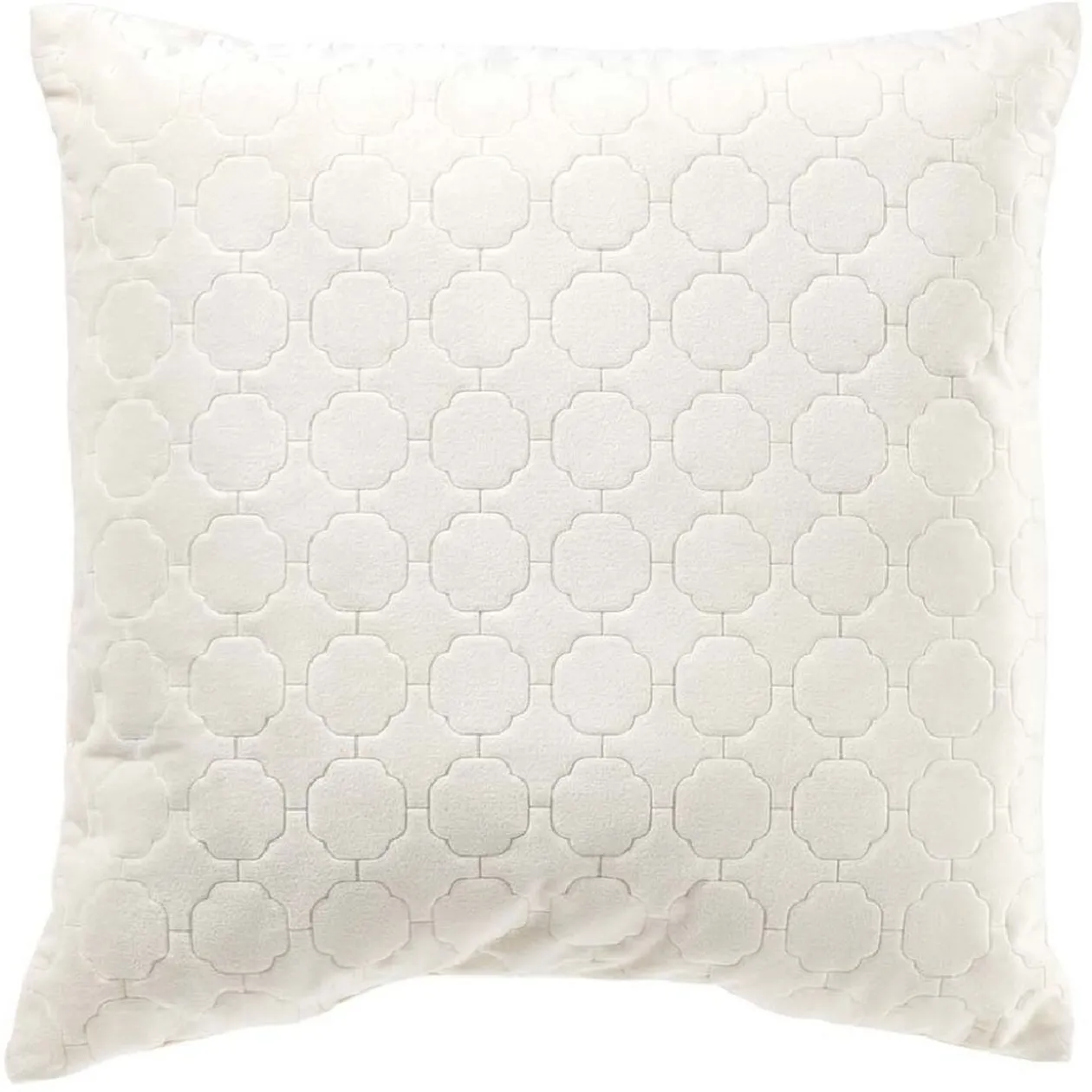 Coussin carré velours pinsonic uni