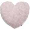 Coussin coeur rose 40x40cm