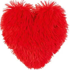 Coussin coeur shaggy