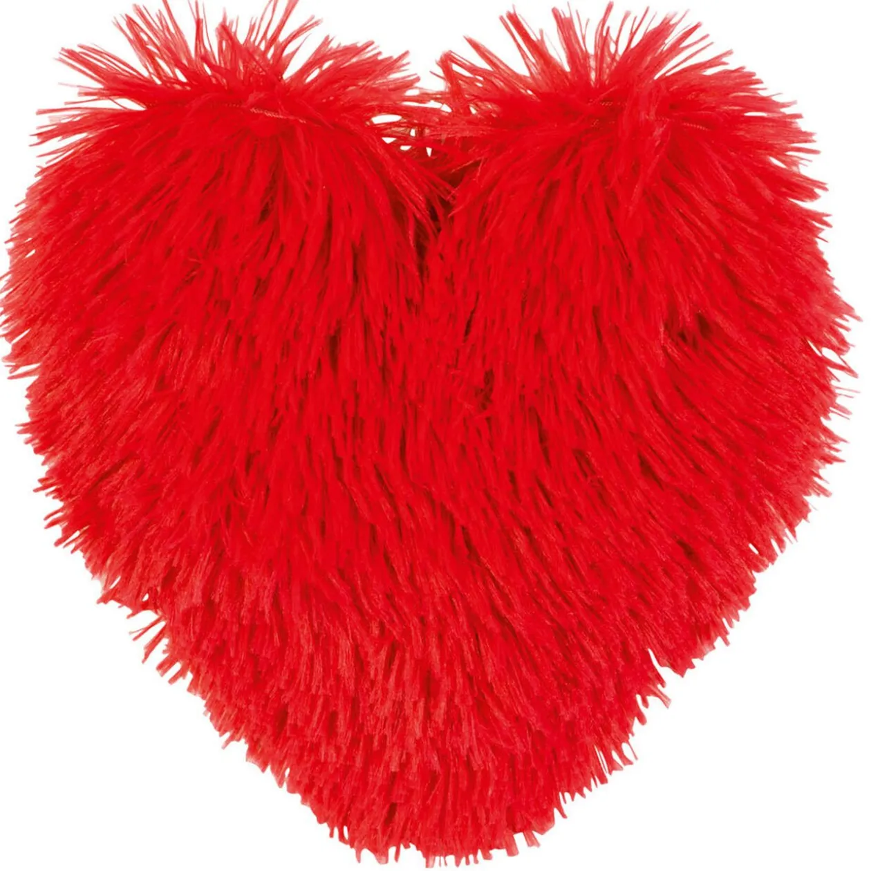 Coussin coeur shaggy
