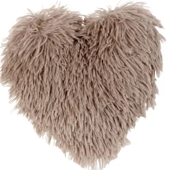 Coussin coeur shaggy