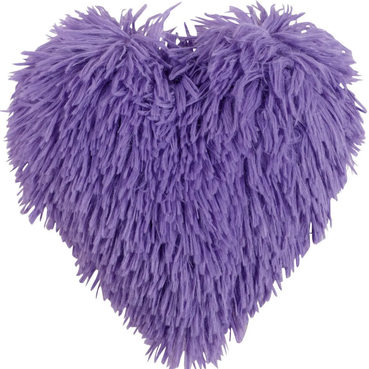 Coussin coeur shaggy
