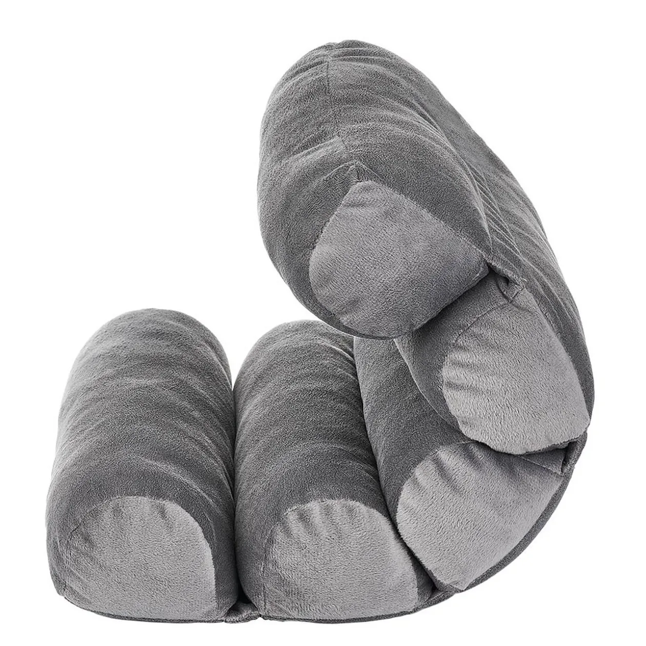 Coussin confort multi-positions gris souple et modulable