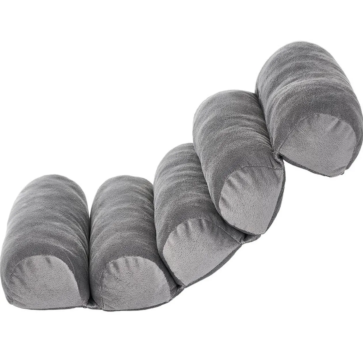 Coussin confort multi-positions gris souple et modulable