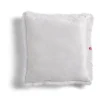 Coussin déco carré 40x40cm polyester gris anthracite ou blanc