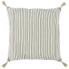 Coussin déco marinière et pompons 45x45cm