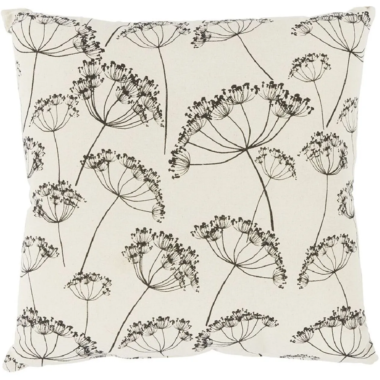 Coussin déco pissenlit 45x45cm beige