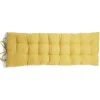 Coussin de banc 40x120cm polycoton jaune